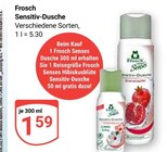 Sensitiv-Dusche im Angebot bei GLOBUS in Worms Sensitiv-Dusche Angebote von Frosch bei GLOBUS Worms für 1,59 €
