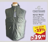Herren Weste von COASTGUARD für 39,99 € bei famila Nordwest im Angebot Herren Weste von COASTGUARD im aktuellen famila Nordwest Prospekt