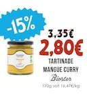 Tartinade Mangue Curry - Bioster dans le catalogue Naturalia