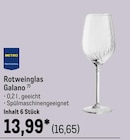 Rotweinglas Galano Angebote von Metro Professional bei METRO Delmenhorst für 16,65 €