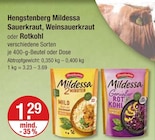 Mildessa Sauerkraut im V-Markt Prospekt Mildessa Sauerkraut von Hengstenberg im aktuellen V-Markt Prospekt für 1,29 €