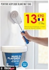 Peinture acrylique blanc mat 15kg en promo chez Décor Discount Toulouse à 13,90 €