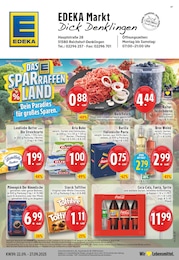 EDEKA Prospekt für Wiehl mit 24 Seiten EDEKA Prospekt für Wiehl: "Aktuelle Angebote", 24 Seiten, 22.09.2025 - 27.09.2025