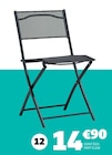 Chaise pliante oslow en promo chez Gifi Levallois-Perret à 14,99 €