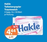 Toilettenpapier Traumweich von Hakle im aktuellen V-Markt Prospekt für 4,44 €