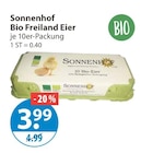 Bio Freiland Eier Angebote von Sonnenhof bei V-Markt Kempten für 3,99 €