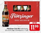 Cola Mix im Angebot bei E center in Plochingen Cola Mix Angebote von Flötzinger bei E center Plochingen für 11,99 €