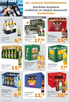 Bier im Globus-Baumarkt Prospekt "Immer eine Idee besser" mit 21 Seiten (Pirmasens)