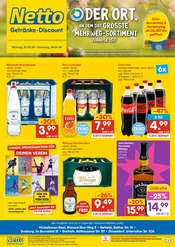 Aktueller Netto Marken-Discount Prospekt mit Coca Cola, "DER ORT, AN DEM DU IMMER AUSGEZEICHNETE PREISE FINDEST.", Seite 1