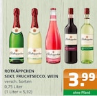 Aktuelles SEKT, FRUCHTSECCO, WEIN Angebot bei Getränke A-Z in Neubrandenburg ab 3,99 €
