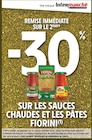 Promo -30% remise immédiate sur le 2ème sur les sauces chaudes et les pâtes Fiorini à  dans le catalogue Intermarché Super à Mainvilliers