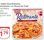 Pizza Ristorante im Angebot bei GLOBUS in Oberhausen Pizza Ristorante Angebote von Dr. Oetker bei GLOBUS Oberhausen für 1,79 €