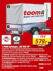 PKW-Anhänger AN 750-13 im Angebot bei toom Baumarkt in Schwäbisch Hall PKW-Anhänger AN 750-13 Angebote von STEMA bei toom Baumarkt Schwäbisch Hall für 14,99 €