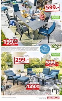 Couch im Segmüller Prospekt "Gartenmöbel Fachzentrum" mit 24 Seiten (Augsburg)