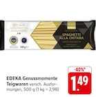 EDEKA Rheinbrohl - Genussmomente Teigwaren Angebot im Prospekt Genussmomente Teigwaren bei EDEKA im Rheinbrohl Prospekt für 1,49 €