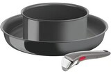 Batterie de cuisine Tefal SET POELE 28 CM + CASSEROLE 18 CM + POIGNEE AMOVIBLE INGENIO RENEW INDUCTION L2609302 - Tefal à 62,99 € dans le catalogue Darty