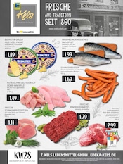 Fleisch im EDEKA Prospekt in Ratingen Aktueller EDEKA Prospekt mit Fleisch, "Aktuelle Angebote", Seite 1