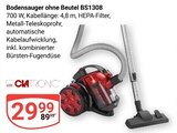 Bodensauger ohne Beutel BS1308 Angebote von Clatronic bei GLOBUS Castrop-Rauxel für 29,99 €