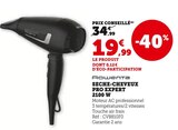 Sèche-cheveux Pro Expert 2100 W - Rowenta en promo chez Super U Saint-Denis à 19,99 €