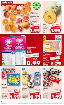 Milch im Kaufland Prospekt "Aktuelle Angebote" mit 52 Seiten (Rostock)