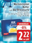 Butter oder Die Streichzarte Angebote von Weihenstephan bei EDEKA Rheine für 2,22 €