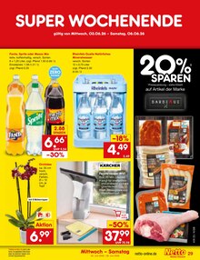 Wasser im Netto Marken-Discount Prospekt "Aktuelle Angebote" mit 66 Seiten (Duisburg)