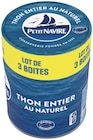 Thon entier au naturel - Petit Navire en promo chez Lidl Béziers à 2,61 €