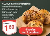 Kürbiskernbrötchen Angebote von GLOBUS bei GLOBUS Oberursel für 1,60 €