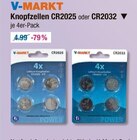 Knopfzellen CR2025 oder CR2032 von V-MARKT im aktuellen V-Markt Prospekt für 1,00 €