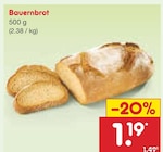 Bauernbrot im Angebot bei Netto Marken-Discount in Singen Bauernbrot Angebote bei Netto Marken-Discount Singen für 1,19 €