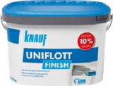 Spachtelmasse Uniflott Finish von Knauf im aktuellen Globus-Baumarkt Prospekt