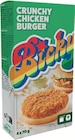 Crunchy Chicken Burger Surgelé - Bicky en promo chez Intermarché Hyper Crunchy Chicken Burger Surgelé - Bicky dans le catalogue Intermarché Hyper