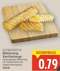 Blätterteig-Vanillestange von GUT&GÜNSTIG für 0,79 € bei E center im Angebot Blätterteig-Vanillestange von GUT&GÜNSTIG im aktuellen E center Prospekt