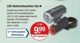 LED-Batterieleuchten-Set von  im aktuellen V-Markt Prospekt für 9,99 €