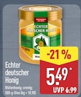Echter deutscher Honig für 5,49 € bei ALDI Nord im Angebot Echter deutscher Honig im aktuellen ALDI Nord Prospekt
