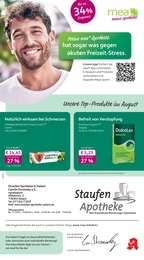 Apotheken Prospekt von mea - meine apotheke in Salach Aktueller mea - meine apotheke Apotheken Prospekt für Salach: Unsere August-Angebote mit 4} Seiten, 01.08.2026 - 31.08.2026