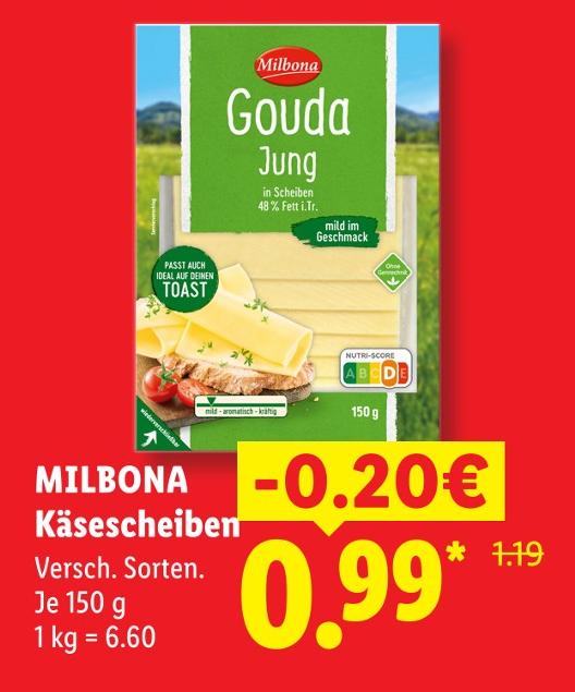 Gouda Jung in Scheiben