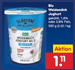 Aktuelles Bio Weidemilch Joghurt Angebot bei Netto Marken-Discount in Potsdam ab 1,11 €
