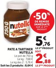 Pâte à tartiner - NUTELLA - U Express à Pau Pâte à tartiner - NUTELLA en promo chez U Express Pau à 2,88 €