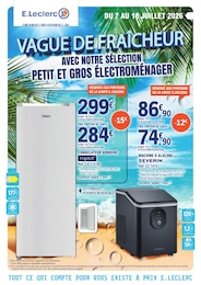 Catalogue E.Leclerc "VAGUE DE FRAÎCHEUR" à Saulgé et alentours, 4 pages, 07/07/2026 - 18/07/2026