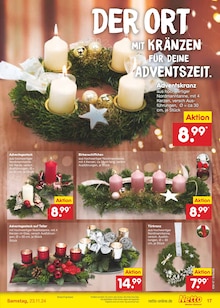 Adventskranz im Netto Marken-Discount Prospekt "Aktuelle Angebote" mit 51 Seiten (Jena)