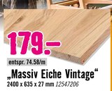 Massiv Eiche Vintage Angebote bei Hornbach Paderborn für 179,00 €