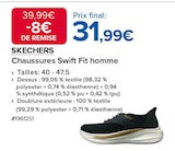 Chaussures Swift Fit homme - SKECHERS en promo chez Costco Antony à 31,99 €