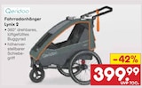 Fahrradanhänger Lynx 2 im Netto Marken-Discount Prospekt Fahrradanhänger Lynx 2 von Qeridoo im aktuellen Netto Marken-Discount Prospekt für 399,99 €