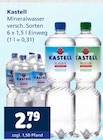 Mineralwasser Angebote von Kastell bei Getränkewelt Wuppertal für 2,79 €