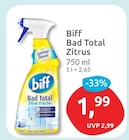 Bad Total Zitrus von Biff für 1,99 € bei budni im Angebot Bad Total Zitrus von Biff im aktuellen budni Prospekt