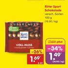 Schokolade Angebote von Ritter Sport bei Netto Marken-Discount Ahaus für 1,49 €