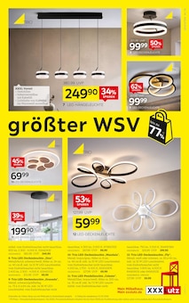 LED-Lampe im XXXLutz Möbelhäuser Prospekt "Deutschlands größter WSV" mit 16 Seiten (Wuppertal)