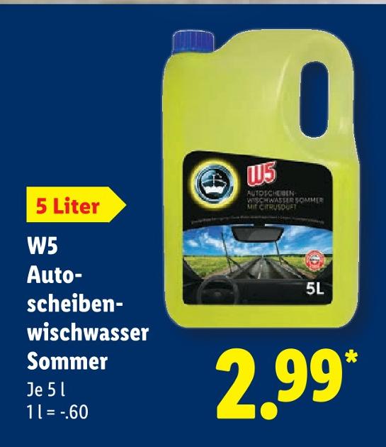 Autoscheibenwischwasser Sommer