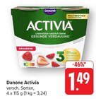 Activia Erdbeere Angebote von Danone bei E center Bruchsal für 1,49 €